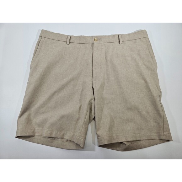 Men's 40 Peter Millar Wrightsville Performance Short 9" Tan Khaki EUC Golf - Picture 4 of 8